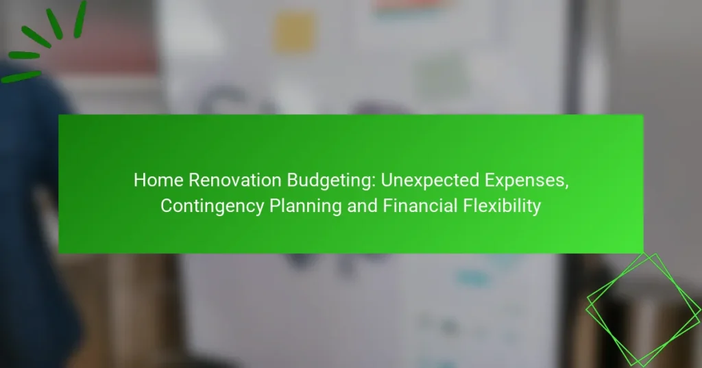 Бюджетирование Ремонта Дома: Неожиданные Расходы, Планирование Непредвиденных Обстоятельств и Финансовая Гибкость