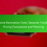 Home Renovation Costs: Seasonal Trends, Pricing Fluctuations and Planning