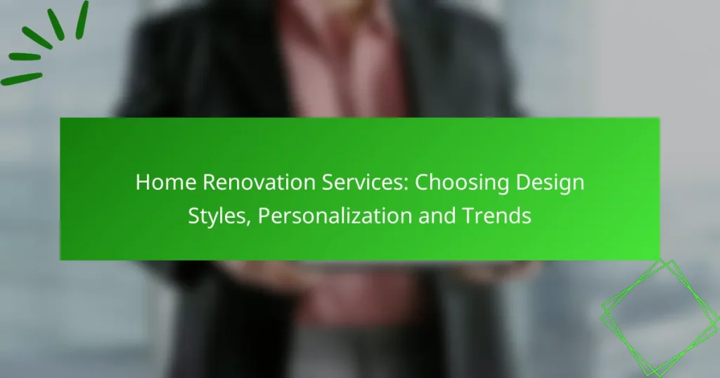 Услуги по ремонту домов: выбор стилей дизайна, персонализация и тенденции