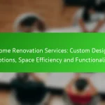 Home Renovation Services: Custom Design Options, Space Efficiency and Functionality
