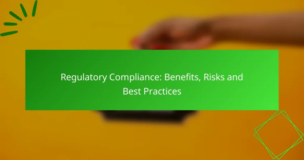 Regulatory Compliance: Benefits, Risks and Best Practices